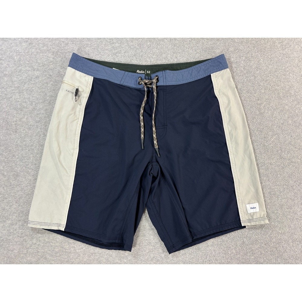 Katin OTG Archer Surf Trunks (Men's 32) Blue - 9"